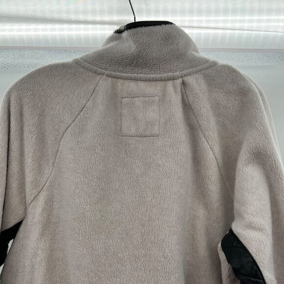 Abercrombie & Fitch Pullover Fleece Women's Size Large Black/Light Gray Snaps - Picture 6 of 9